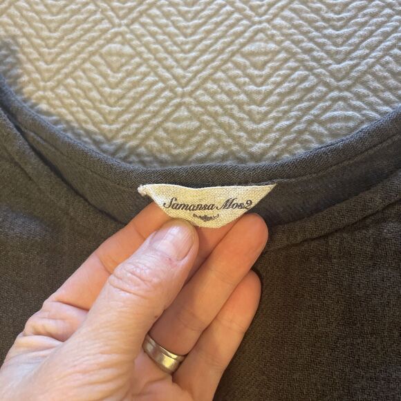 Samansa Mos2 Women’s Linen Blend Oversized Lagenlook Dress Size Medium - Picture 7 of 11